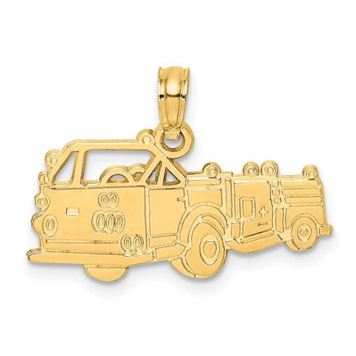 Image of 14K Yellow Gold Fire Truck Pendant C3103
