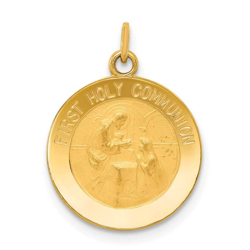 Image of 14K Yellow Gold First Holy Communion Charm XR362