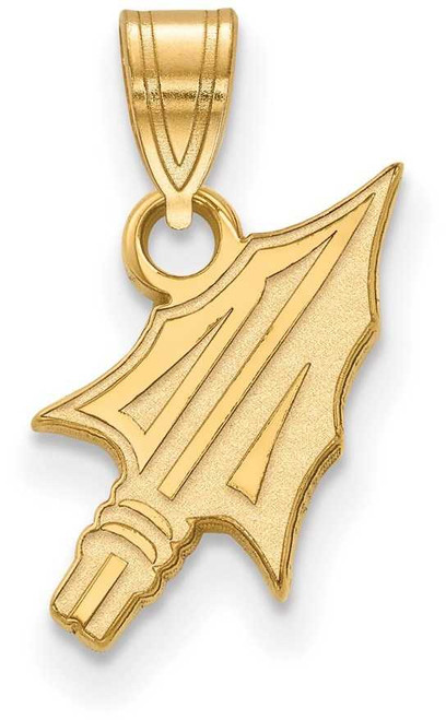 Image of 14K Yellow Gold Florida State University Small Pendant by LogoArt (4Y071FSU)