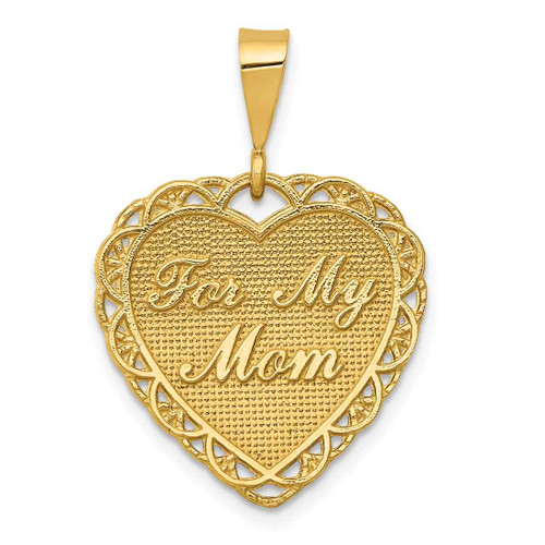Image of 14K Yellow Gold For My Mom Pendant