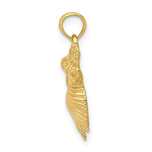Image of 14K Yellow Gold Four Shell Cluster Pendant