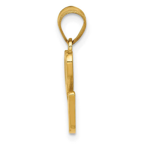 Image of 14K Yellow Gold G Script Initial Pendant