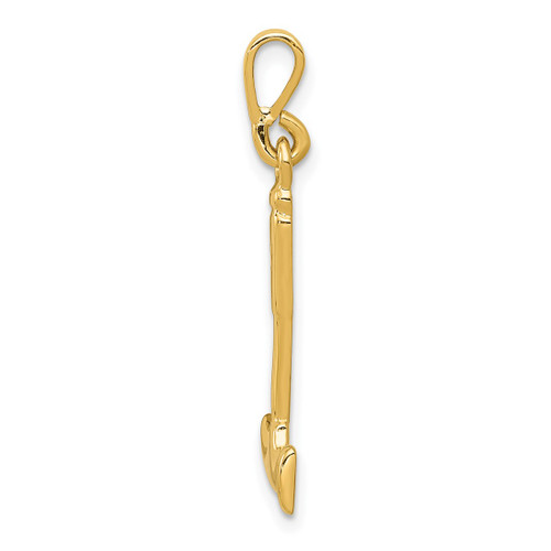 Image of 14K Yellow Gold Hammer Pendant A2201