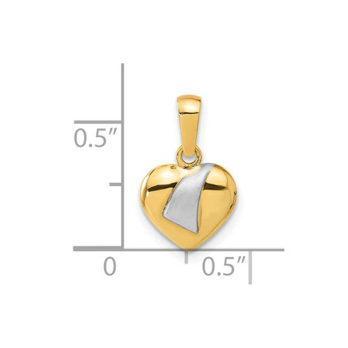 Image of 14k Yellow Gold Heart Pendant