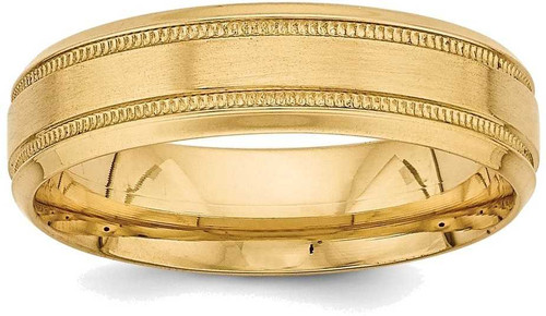 Image of 14K Yellow Gold Heavy Comfort Fit Fancy Band Ring YB101H