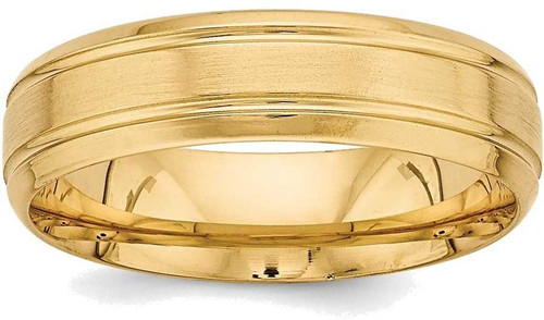 Image of 14K Yellow Gold Heavy Comfort Fit Fancy Band Ring YB103H