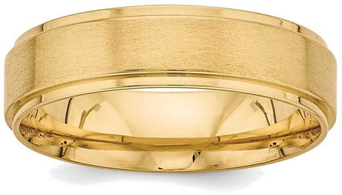 Image of 14K Yellow Gold Heavy Comfort Fit Fancy Band Ring YB112H
