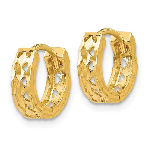 Image of 8mm 14K Yellow Gold Hinged Hoop Earrings TM581
