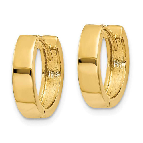 Image of 10mm 14K Yellow Gold Hinged Hoop Earrings TM622