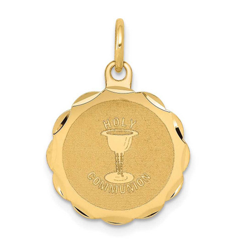 Image of 14K Yellow Gold Holy Communion Disc Charm XAC713