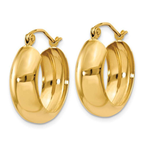 Image of 19mm 14K Yellow Gold Hoop Earrings S1165