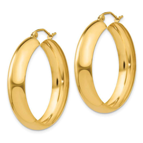 Image of 18mm 14K Yellow Gold Hoop Earrings S1168