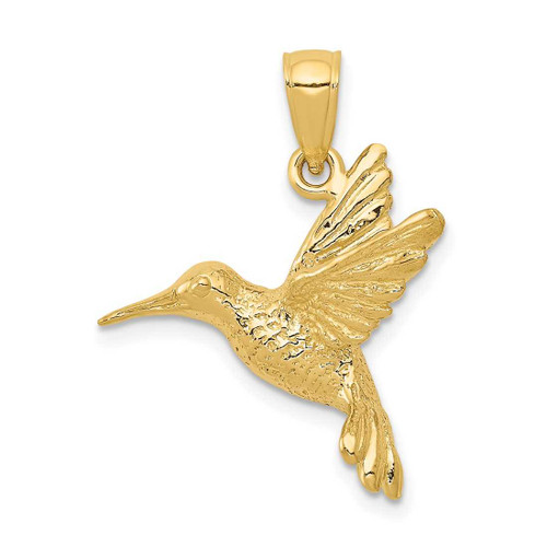 Image of 14K Yellow Gold Hummingbird Pendant C3476