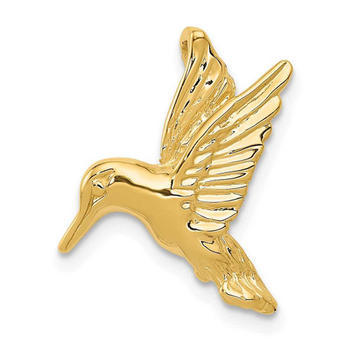 Image of 14K Yellow Gold Hummingbird Slide Pendant