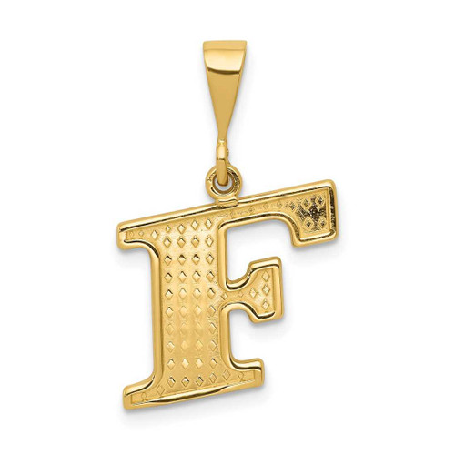 Image of 14K Yellow Gold Initial F Pendant C1449-F