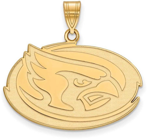 Image of 14K Yellow Gold Iowa State University Large Pendant by LogoArt (4Y030IAS)