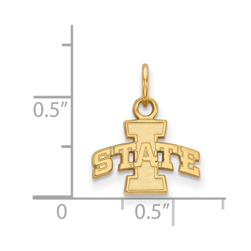 Image of 14K Yellow Gold Iowa State University X-Small Pendant by LogoArt