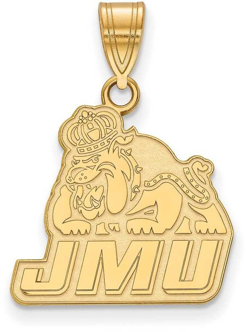 Image of 14K Yellow Gold James Madison University Medium Pendant by LogoArt