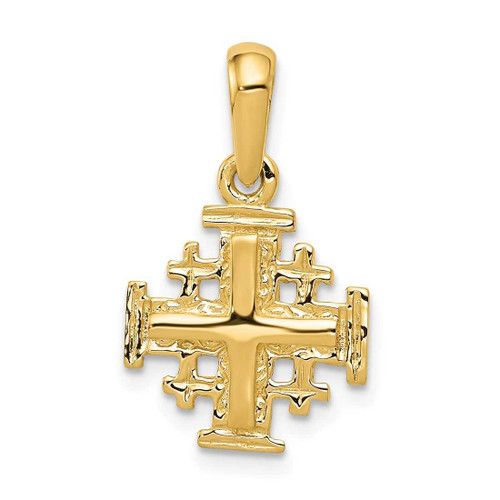 Image of 14K Yellow Gold Jerusalem Cross Charm