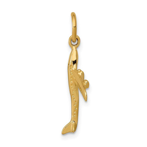 Image of 14K Yellow Gold Jet Charm