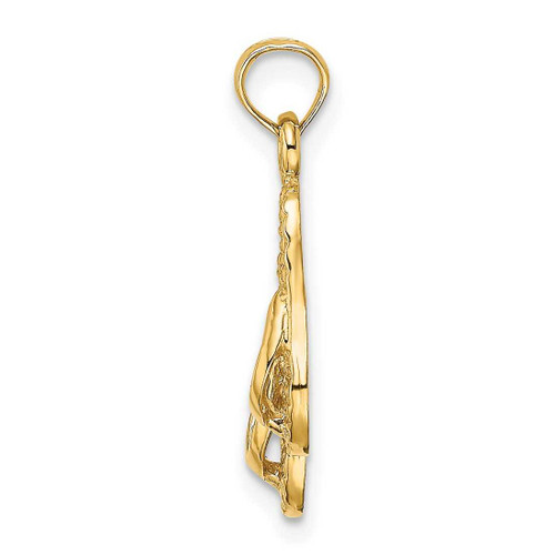 Image of 14K Yellow Gold Key West Double Flip Flop Pendant