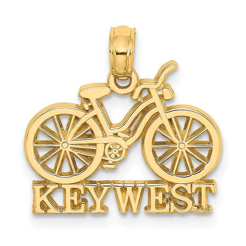 Image of 14K Yellow Gold Key West Under Bicycle Pendant