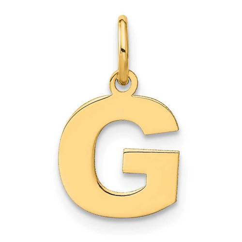 Image of 14K Yellow Gold Letter G Initial Charm XNA1337Y/G