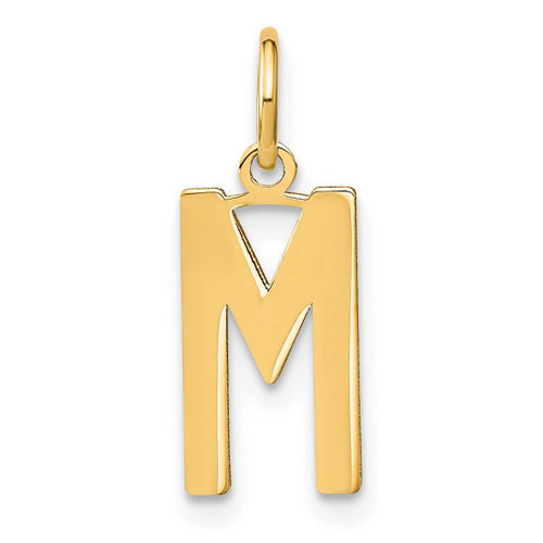 Image of 14K Yellow Gold Letter M Initial Charm XNA1336Y/M