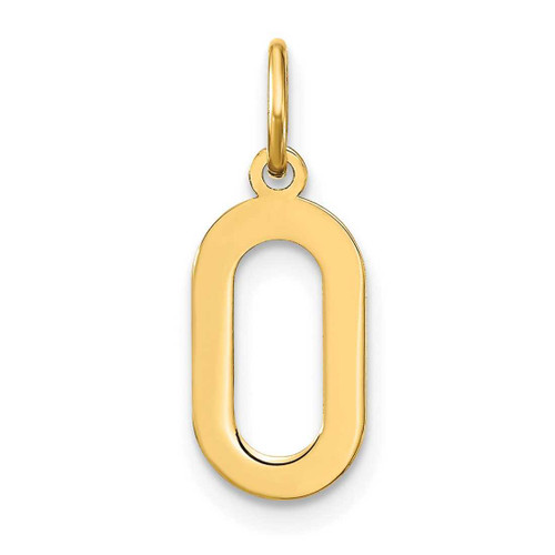 Image of 14K Yellow Gold Letter O Initial Charm XNA1336Y/O