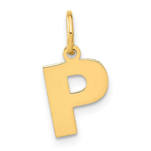 Image of 14K Yellow Gold Letter P Initial Charm XNA1337Y/P