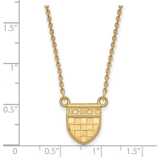 Image of 14k Yellow Gold LogoArt University of Richmond Medium Split Chain Necklace