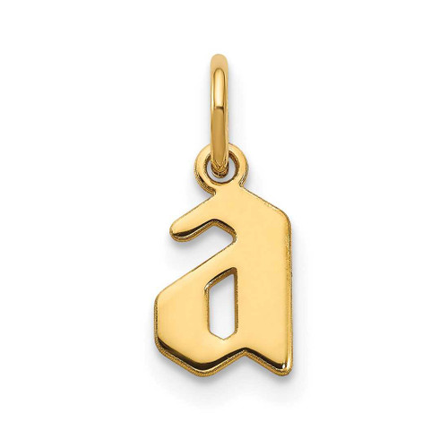 Image of 14K Yellow Gold Lower Case Letter A Initial Charm XNA1383Y/A