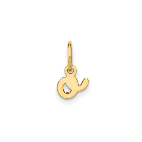 Image of 14K Yellow Gold Lower Case Letter O Initial Charm XNA1307Y/O
