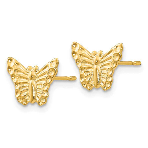Image of 12mm 14K Yellow Gold Madi K Butterfly Post Earrings SE2034