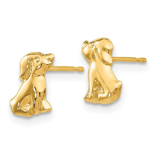 Image of 8mm 14K Yellow Gold Madi K Dog Post Earrings