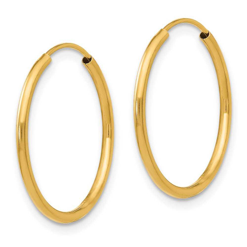 Image of 17mm 14K Yellow Gold Madi K Endless Hoop Earrings SE187