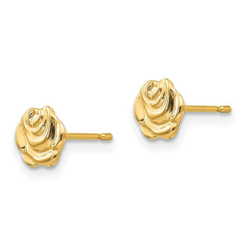 Image of 6mm 14K Yellow Gold Madi K Flower Post Earrings SE2055