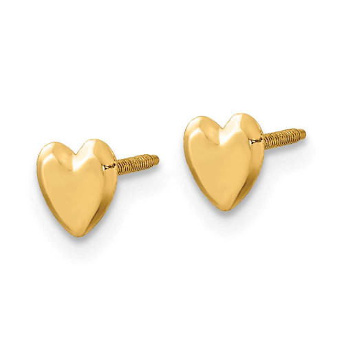 Image of 5mm 14K Yellow Gold Madi K Heart Post Earrings SE2214