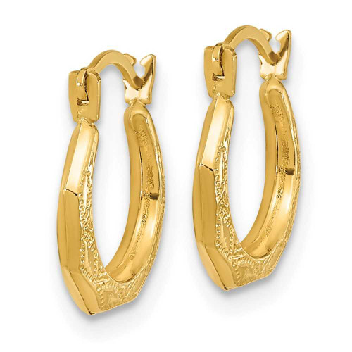Image of 13mm 14K Yellow Gold Madi K Hinged Earrings