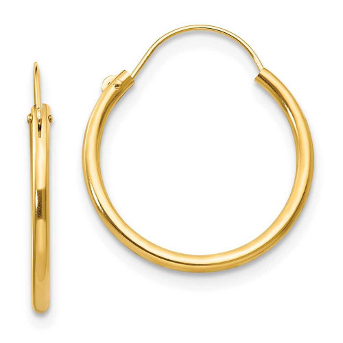 Image of 18mm 14K Yellow Gold Madi K Hoop Earrings SE212