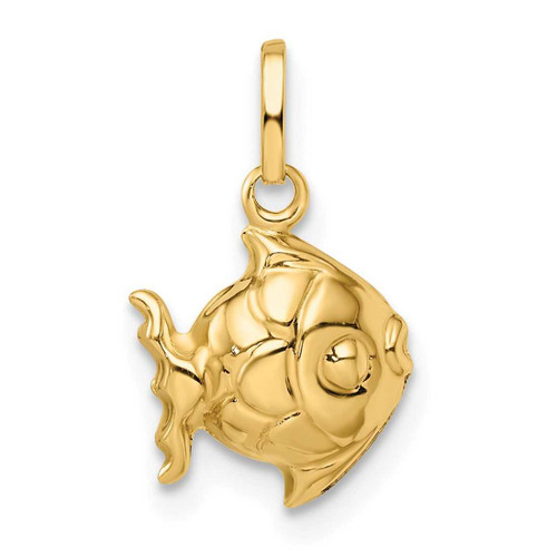 Image of 14K Yellow Gold Madi K Polished 3-D Fish Pendant