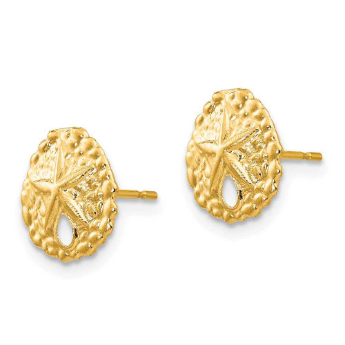 Image of 10mm 14K Yellow Gold Madi K Sand Dollar Post Earrings SE2057