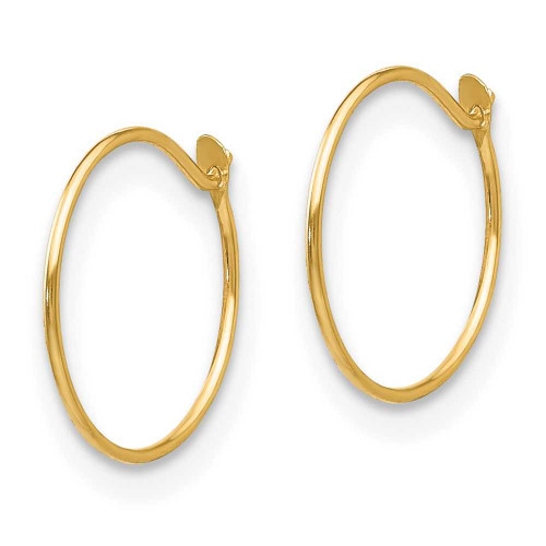 Image of 9mm 14K Yellow Gold Madi K Small Endless Hoop Earrings