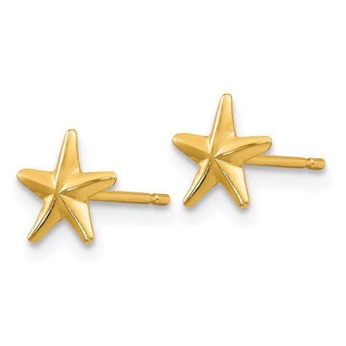 Image of 8mm 14K Yellow Gold Madi K Star Post Earrings