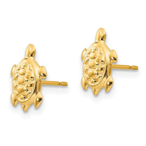 Image of 12mm 14K Yellow Gold Madi K Turtle Post Earrings SE2044