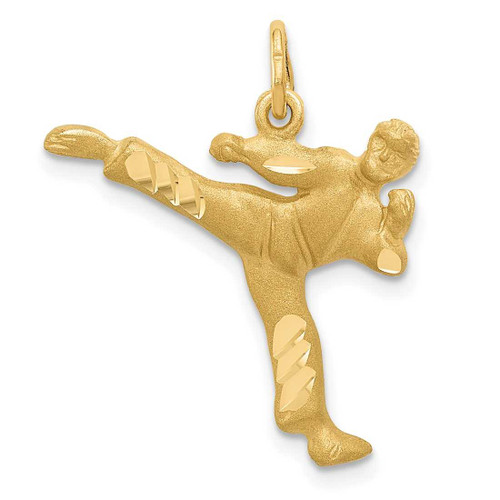 Image of 14K Yellow Gold Male Karate Charm
