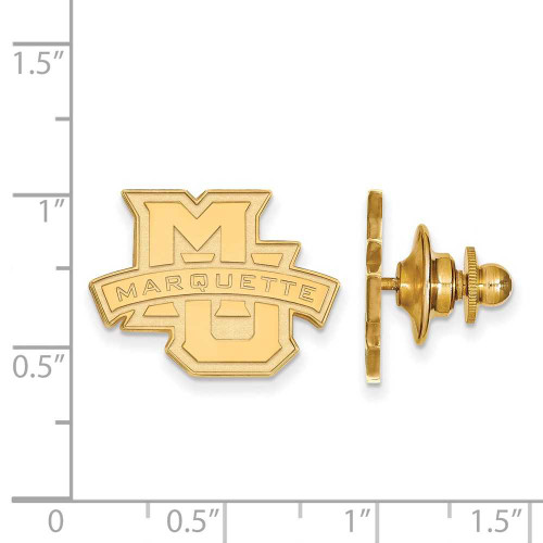 Image of 14K Yellow Gold Marquette University Lapel Pin by LogoArt