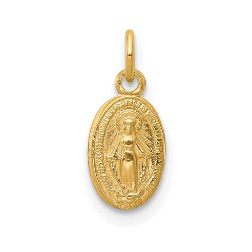 Image of 14K Yellow Gold Miraculous Medal Charm XR334