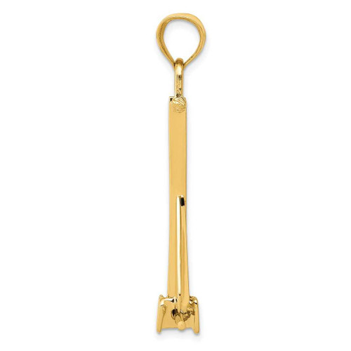 Image of 14K Yellow Gold Moveable Anchor Pendant