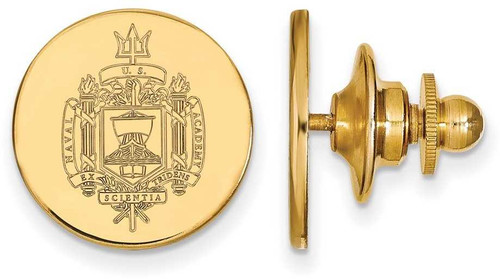 Image of 14K Yellow Gold Navy Crest Lapel Pin by LogoArt